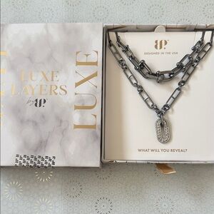 Luxe Silver and Gold Necklace Set
